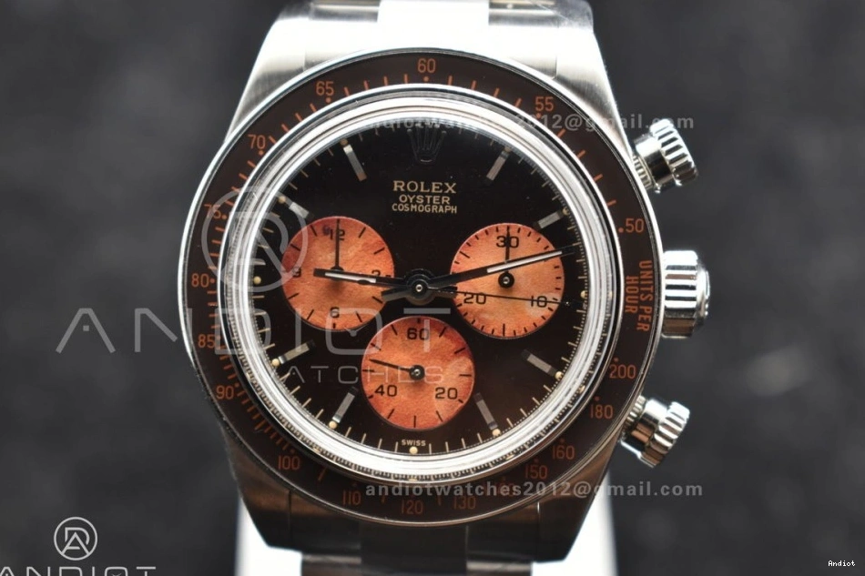 SS SS Edition ADGF A7750 Orange on Bracelet Daytona Best Dial Black 0416